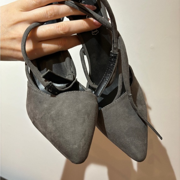 Aldo Grey Suede Strappy Heels - Picture 5 of 5